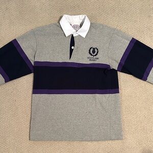 Scotland Rugby Shirt Gray and Purple